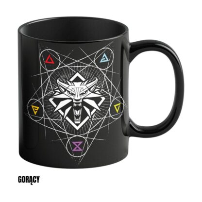 The Witcher III: Wild Hunt Tasse mit Thermoeffekt Witcher Symbole 480 ml – Bild 2