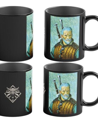 The Witcher III: Wild Hunt Game Art Chronicles Tasse mit Thermoeffekt Geralt inspired by Vincent van Gogh  450 ml