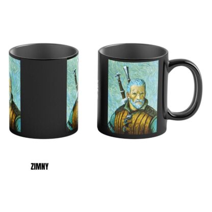 The Witcher III: Wild Hunt Game Art Chronicles Tasse mit Thermoeffekt Geralt inspired by Vincent van Gogh  450 ml – Bild 2