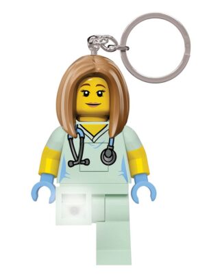 LEGO Classic Schlüsselanhänger mit Leuchtfunktion Krankenschwester 8 cm
