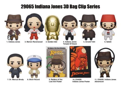 Indiana Jones 3D PVC-Taschenanhänger Display (24) – Bild 2