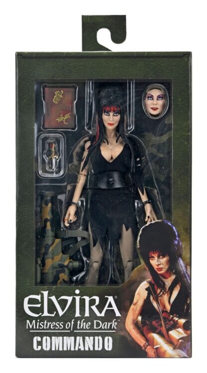 Elvira - Herrscherin der Dunkelheit Clothed Actionfigur Commando Elvira 20 cm – Bild 2