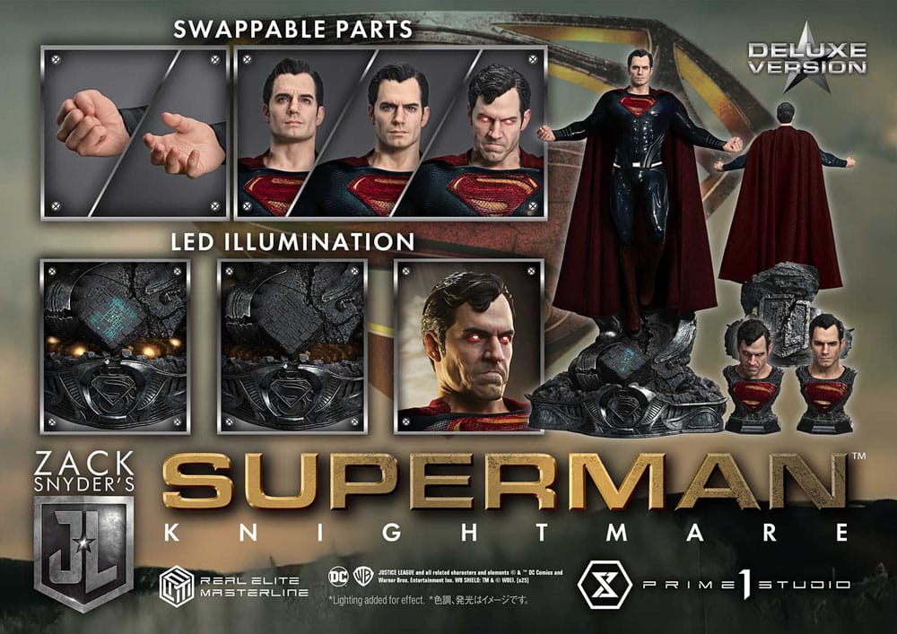 Zack Snyder's Justice League Real Elite Masterline Series Statue 1/3 Superman Knightmare Color Edition Deluxe Bonus Ver. 95 cm – Bild 5