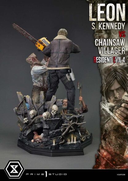 Resident Evil 4 Ultimate Premium Masterline Series Statue 1/4 Leon S. Kennedy vs. Chainsaw Villager 76 cm – Bild 17
