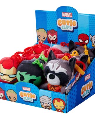 Marvel Cutie Clipz Plüsch-Schlüsselanhänger Sortiment (12)