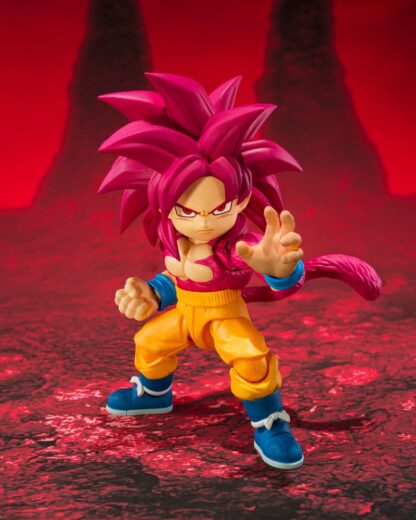 Dragon Ball Daima S.H.Figuarts Actionfigur Super Saiyan Level 4 Son Goku (mini) 8 cm – Bild 2