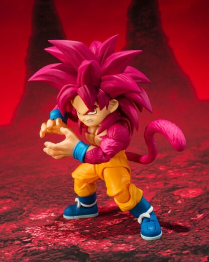 Dragon Ball Daima S.H.Figuarts Actionfigur Super Saiyan Level 4 Son Goku (mini) 8 cm – Bild 6