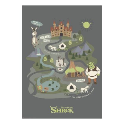 Shrek Kunstdruck Journey to Far Far Away Limited Edition 42 x 30 cm
