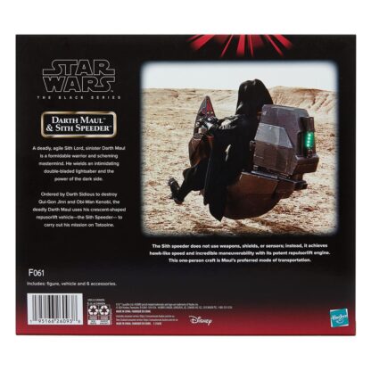 Star Wars Episode I Black Series Fahrzeug mit Actionfigur Darth Maul & Sith Speeder SDCC 2024 – Bild 2