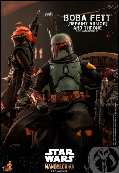 Star Wars: The Mandalorian Actionfigur 1/6 Boba Fett Repaint Armor and Throne Special Edition 30 cm – Bild 2