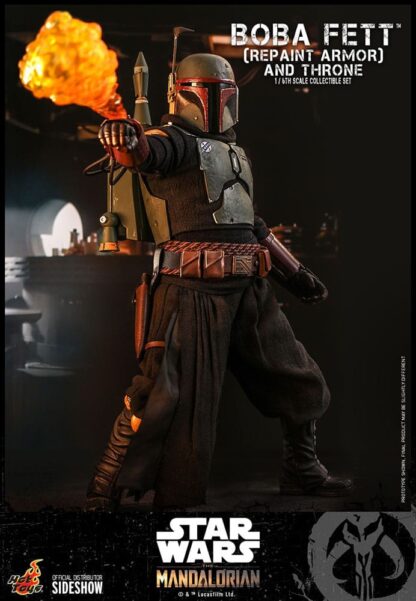 Star Wars: The Mandalorian Actionfigur 1/6 Boba Fett Repaint Armor and Throne Special Edition 30 cm – Bild 17