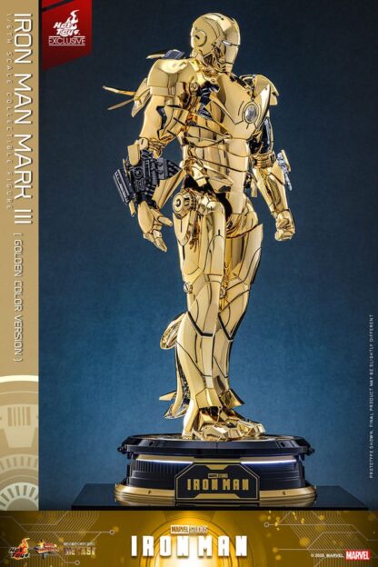 Iron Man Movie Masterpiece Diecast Actionfigur 1/6 Iron Man Mark III (Gold Color Version) Hot Toys Exclusive 33 cm – Bild 7