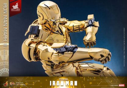 Iron Man Movie Masterpiece Diecast Actionfigur 1/6 Iron Man Mark III (Gold Color Version) Hot Toys Exclusive 33 cm – Bild 14