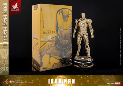 Iron Man Movie Masterpiece Diecast Actionfigur 1/6 Iron Man Mark III (Gold Color Version) Hot Toys Exclusive 33 cm – Bild 16