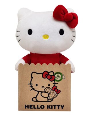 Sanrio Plüschfigur Hello Kitty mit rotem Kleid 24 cm