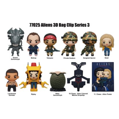 Alien 3D PVC-Taschenanhänger Serie 3 Display (24) – Bild 3