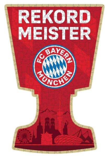 FC Bayern München WOODEN Holz-Puzzle Rekordmeister (300 Teile) – Bild 2