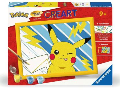 Pokémon CreArt Malen nach Zahlen Malset Pikachu 18 x 24 cm – Bild 2