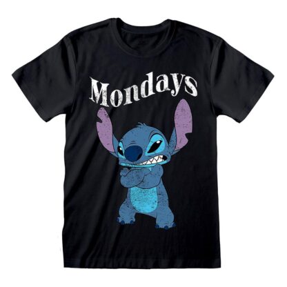 Lilo & Stitch T-Shirt Stitch Mondays Black