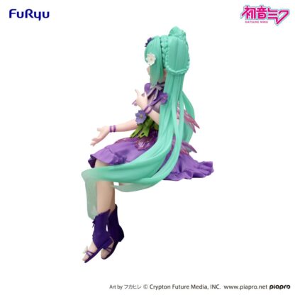 Hatsune Miku Noodle Stopper PVC Statue Flower Fairy Cosmos Purple Color Ver. 14 cm – Bild 3