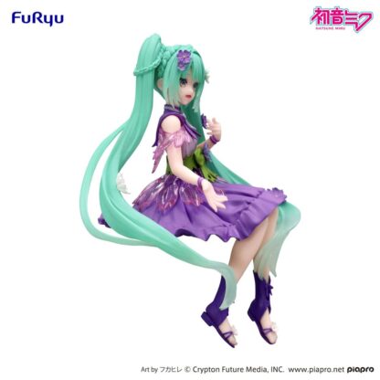 Hatsune Miku Noodle Stopper PVC Statue Flower Fairy Cosmos Purple Color Ver. 14 cm – Bild 5