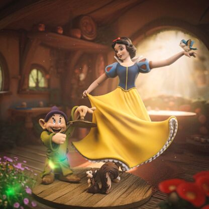 Schneewittchen und die sieben Zwerge Art Scale Statue 1/10 Snow White and Dopey 21 cm – Bild 3