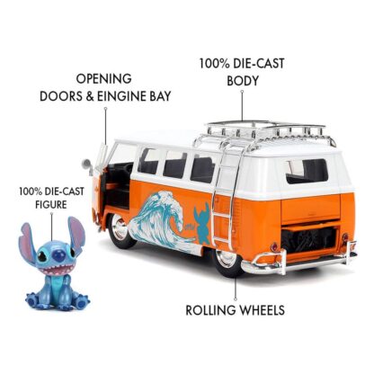 Lilo & Stitch Diecast Modell 1/24 1961 VW Bus Stitch – Bild 3