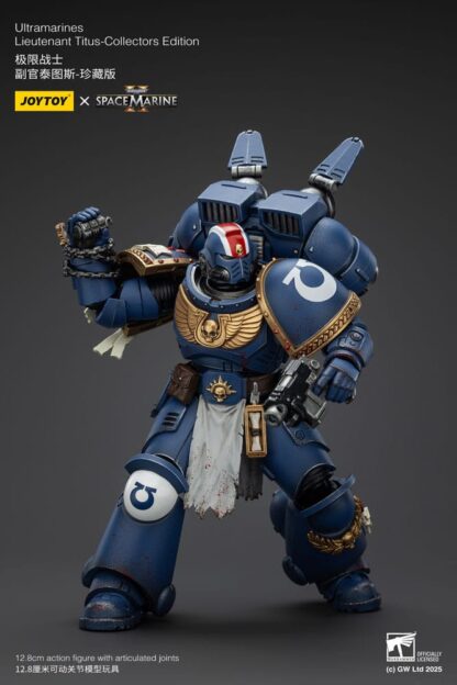 Warhammer 40,000: Space Marine 2 Actionfigur Ultramarines Lieutenant Titus Collectors Edition 13 cm – Bild 3