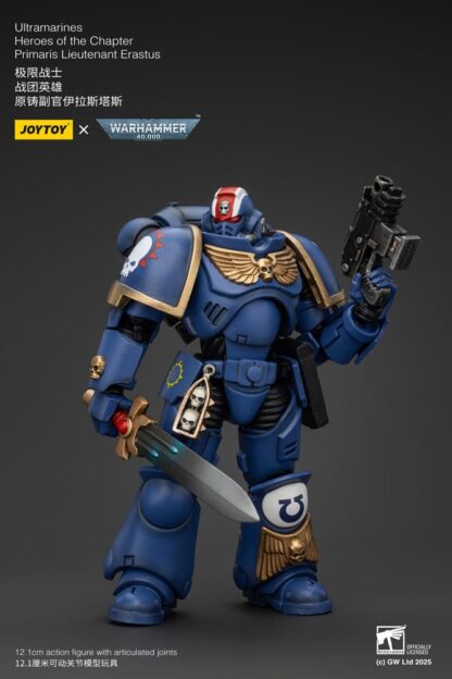 Warhammer 40k Actionfigur 1/18 Ultramarines Heroes of the Chapter Primaris Lieutenant Erastus 20 cm – Bild 3