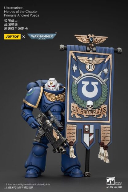 Warhammer 40k Actionfigur 1/18 Ultramarines Heroes of the Chapter Primaris Ancient Posca 20 cm – Bild 2