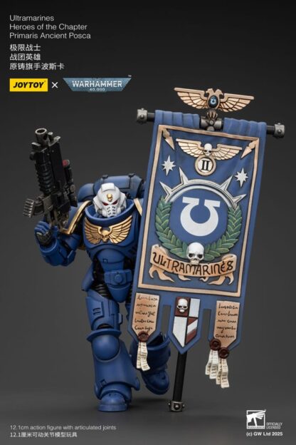Warhammer 40k Actionfigur 1/18 Ultramarines Heroes of the Chapter Primaris Ancient Posca 20 cm – Bild 5