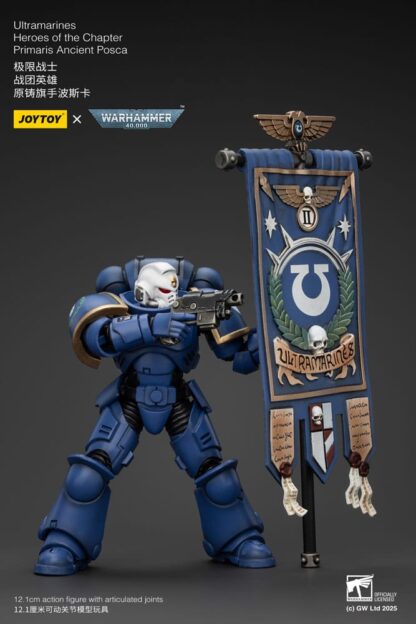 Warhammer 40k Actionfigur 1/18 Ultramarines Heroes of the Chapter Primaris Ancient Posca 20 cm – Bild 6