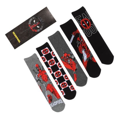 Marvel Socken 5er-Pack Deadpool L-XL