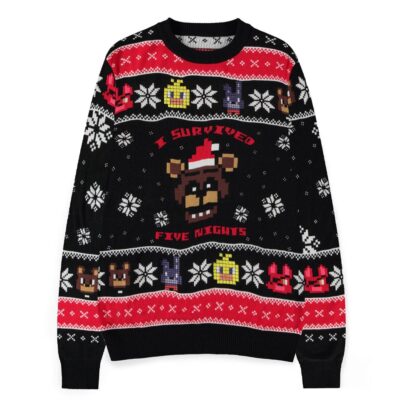 Five Nights at Freddy's Pullover Survived Five Nights (Christmas Jumper)