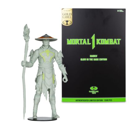 Mortal Kombat  Actionfigur Glow in the Dark Edition Raiden (Gold Label) 18 cm – Bild 6