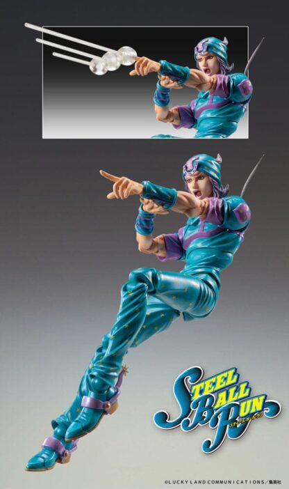 JoJo's Bizarre Adventure Part7 Steel Ball Run Super Action Actionfigur Chozokado Gyro Zeppeli Third 16 cm – Bild 7
