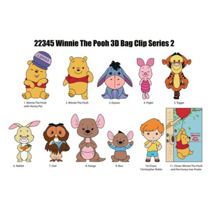 Winnie Puuh 3D PVC-Taschenanhänger Series 2 Display (24) – Bild 2