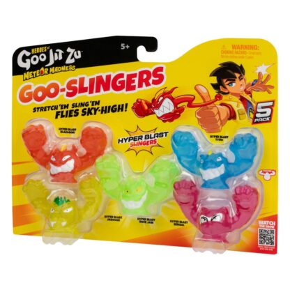 Heroes of Goo Jit Zu Meteor Madness Dehnbare Figuren 5er-Pack Goo Slingers Hyper Blast Slingers 5 cm – Bild 3