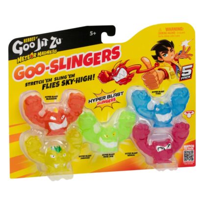 Heroes of Goo Jit Zu Meteor Madness Dehnbare Figuren 5er-Pack Goo Slingers Hyper Blast Slingers 5 cm – Bild 4