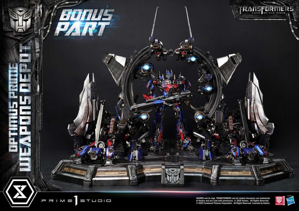 Transformers: Dark of the Moon (Film) Museum Masterline Statue Optimus Prime Weapons Depot Bonus Version 127 cm – Bild 4