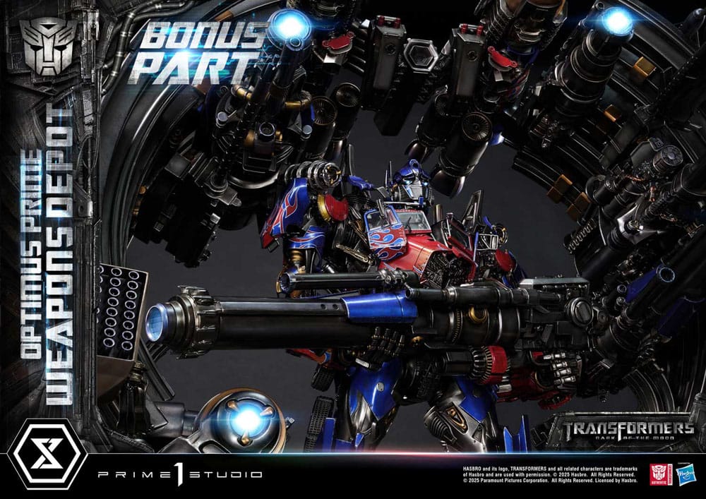 Transformers: Dark of the Moon (Film) Museum Masterline Statue Optimus Prime Weapons Depot Bonus Version 127 cm – Bild 5