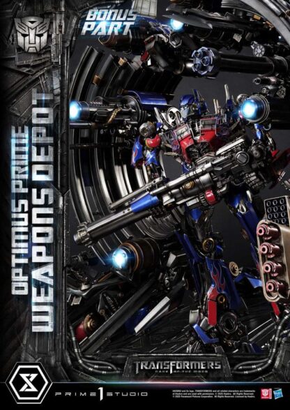 Transformers: Dark of the Moon (Film) Museum Masterline Statue Optimus Prime Weapons Depot Bonus Version 127 cm – Bild 19