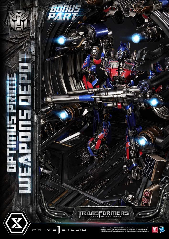 Transformers: Dark of the Moon (Film) Museum Masterline Statue Optimus Prime Weapons Depot Bonus Version 127 cm – Bild 20