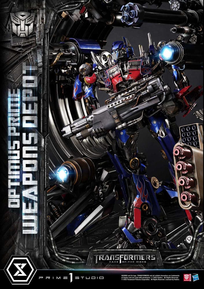 Transformers: Dark of the Moon (Film) Museum Masterline Statue Optimus Prime Weapons Depot Bonus Version 127 cm – Bild 24