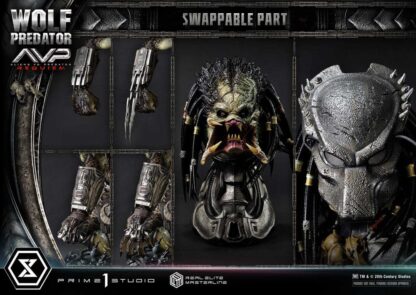 Alien vs. Predator Real Elite Masterline Series Statue 1/3 Requiem Wolf Predator 95 cm – Bild 8