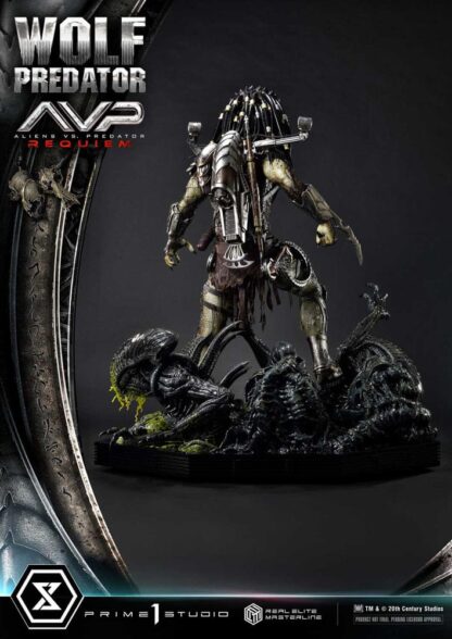 Alien vs. Predator Real Elite Masterline Series Statue 1/3 Requiem Wolf Predator 95 cm – Bild 16
