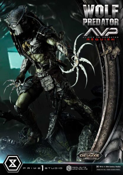 Alien vs. Predator Real Elite Masterline Series Statue 1/3 Requiem Wolf Predator Deluxe Bonus Ver. 95 cm – Bild 12