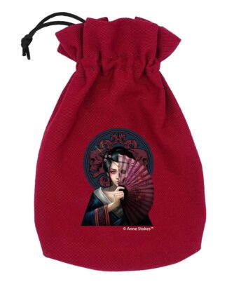 Anne Stokes Würfelbeutel Geisha Skull