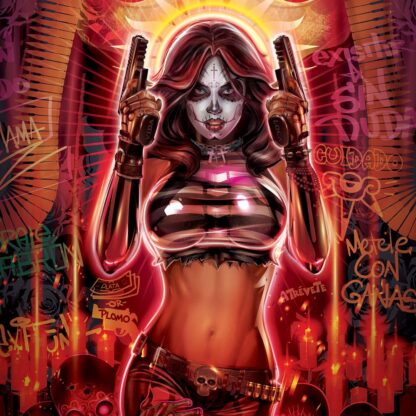 La Muerta Kunstdruck Día De Los Muertos 61 x 46 cm - ungerahmt – Bild 3