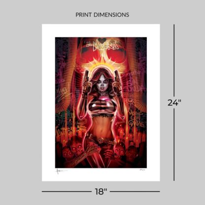 La Muerta Kunstdruck Día De Los Muertos 61 x 46 cm - ungerahmt – Bild 4